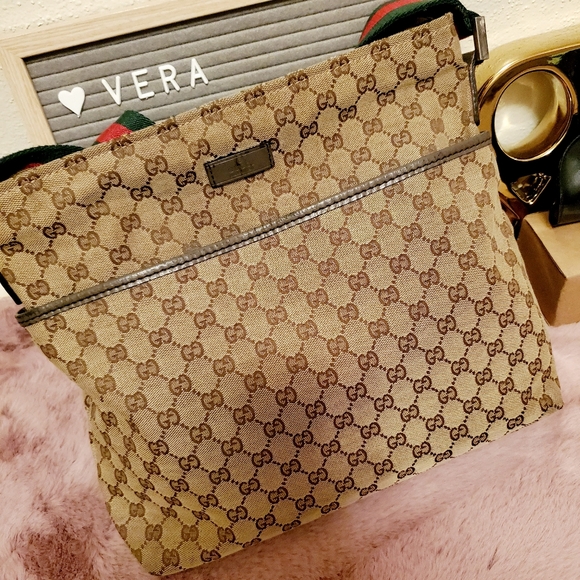 gucci cherry line sling bolsa